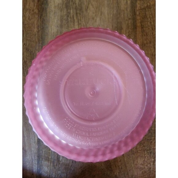 2022 Starbucks Siren Soft Touch Pink Lemonade Studded Tumbler 16oz - Picture 2 of 2
